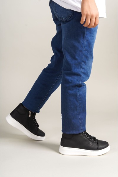 1012 - Roma Çocuk Ayakkabı SIYAH