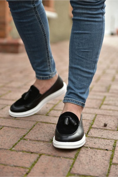 CH002 - CBT Loafer Pelle Erkek Ayakkabı SIYAH