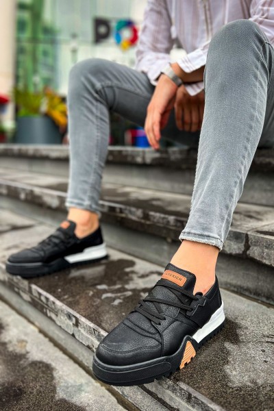 CH067 - GBT Warrem Erkek Ayakkabı SIYAH/SIYAH