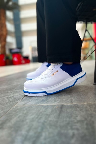 CH075 - CBT Signature Erkek Ayakkabı BEYAZ / SAX MAVI
