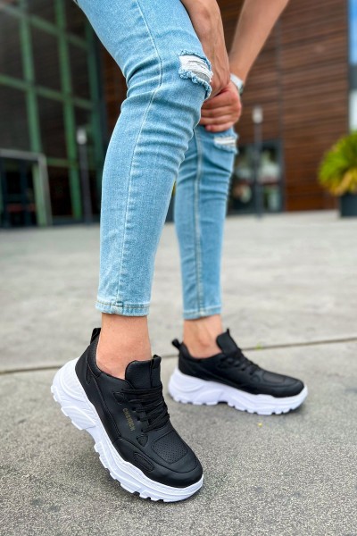 CH089 - CBT Low Top Lace Up Erkek Ayakkabı SIYAH