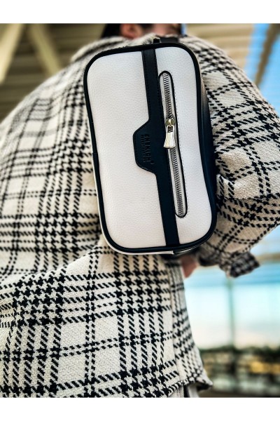 CH101 - Poani Tablet Erkek Çanta BEYAZ/SIYAH