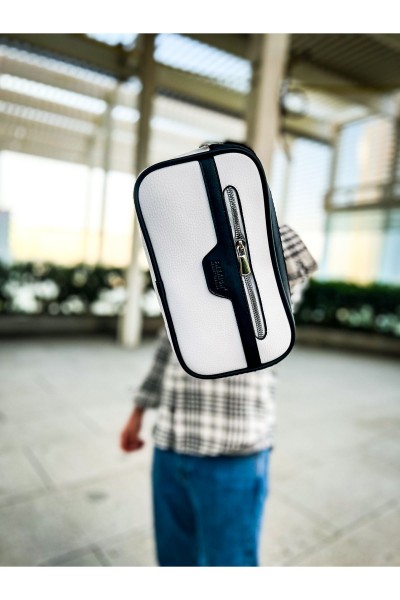 CH101 - Poani Tablet Erkek Çanta BEYAZ/SIYAH