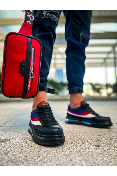 CH101 - Poani Tablet Erkek Çanta SIYAH - KIRMIZI CH101 - Poani Tablet Erkek Çanta SIYAH - KIRMIZI