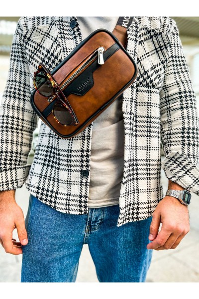 CH101 - Poani Tablet Erkek Çanta SIYAH/TABA