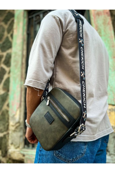 CH102 - Stealht Kare Erkek Çanta SIYAH / HAKI