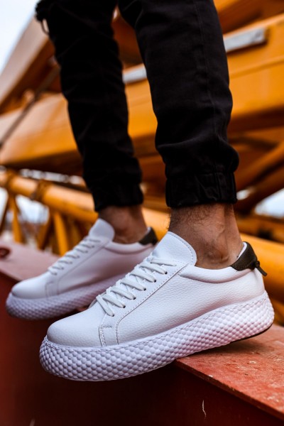 CH107 - CBT Felibord Erkek Ayakkabı BEYAZ / HAKI