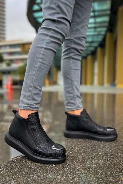 CH133 - TST Coccodrillo Erkek Bot SIYAH