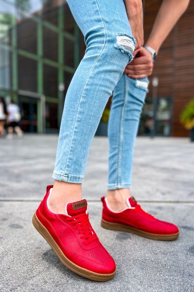 CH157 - CKT Retro Erkek Ayakkabı KIRMIZI