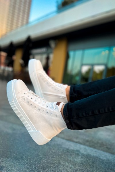 CH167 - GBT Blazer Erkek Bot BEYAZ / BEYAZ