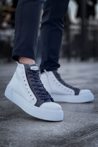 CH167 - GBT Blazer Erkek Bot BEYAZ/ANTRASIT