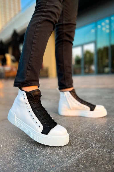 CH167 - GBT Blazer Erkek Bot BEYAZ/SIYAH