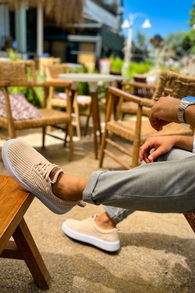 CH173 - KBT Velluto Erkek Ayakkabı BEJ