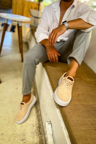 CH173 - KBT Velluto Erkek Ayakkabı BEJ