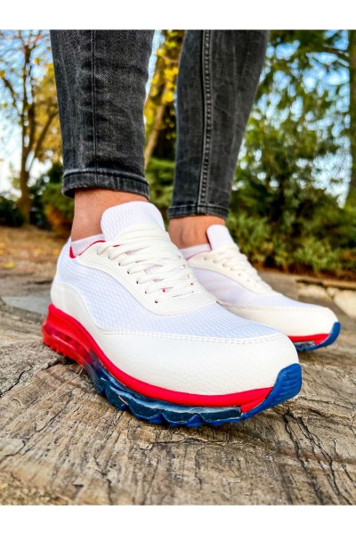 CH181 - RRT İpekyol  Erkek Ayakkabı BEYAZ / KIRMIZI