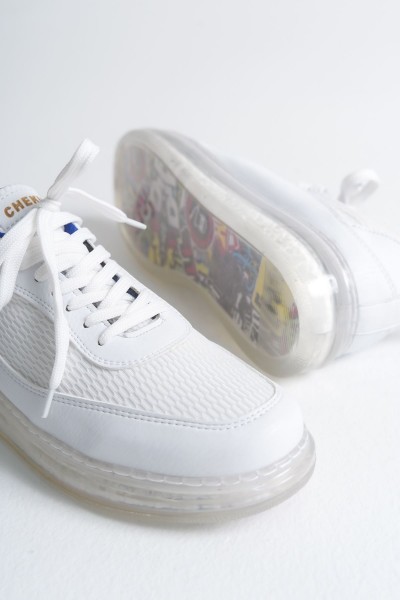 CH181 - RRT İpekyol  Erkek Ayakkabı BEYAZ / SAX MAVI