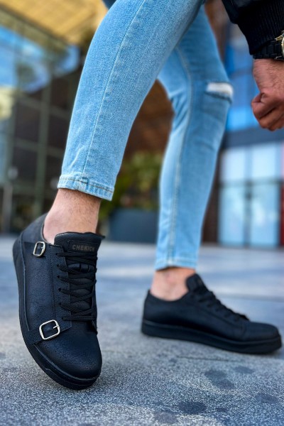 CH191 - CST Side Buckle Erkek Ayakkabı SIYAH