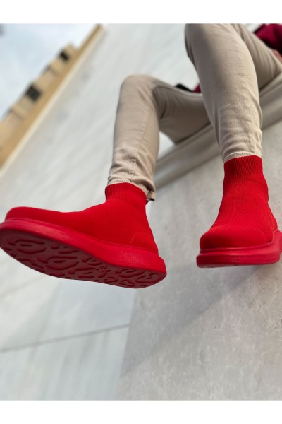CH207 - TRT Maglieria-T Erkek Ayakkabı KIRMIZI