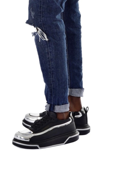 CH241 - CST Signature Line Up Erkek Ayakkabı SIYAH/GUMUS