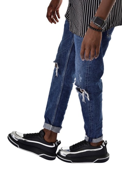 CH241 - CST Signature Line Up Erkek Ayakkabı SIYAH/GUMUS