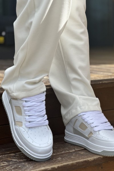 CH2410 - CBT Avax  Erkek Spor Ayakkabı BEYAZ / BEJ