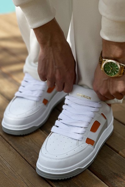 CH2410 - CBT Avax  Erkek Spor Ayakkabı Beyaz/Turuncu