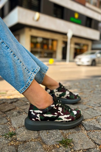 CH252 - RRT Printed Erkek Ayakkabı 306 YESIL KAMUFLAJ