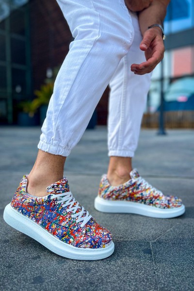 CH254 - CBT Pittura Erkek Ayakkabı 537 CRAZY SPLUSH BEYAZ