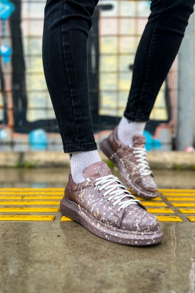 CH254 - CBT Pittura Erkek Ayakkabı 548 KAHVE / BEYAZ SPLUSH