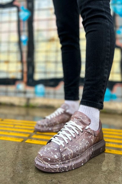 CH254 - CBT Pittura Erkek Ayakkabı 548 KAHVE / BEYAZ SPLUSH