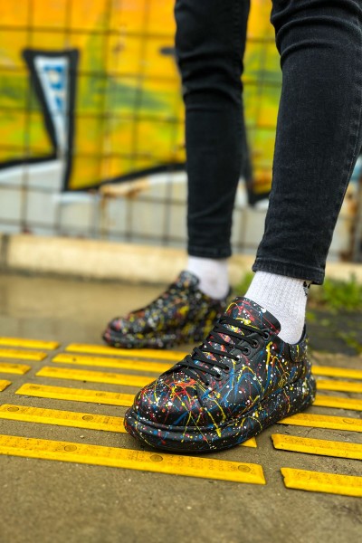 CH254 - CST Pittura Erkek Ayakkabı 498 SARI / MAVI / KIRMIZI SPLUSH