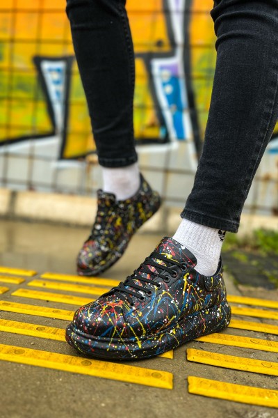 CH254 - CST Pittura Erkek Ayakkabı 498 SARI / MAVI / KIRMIZI SPLUSH