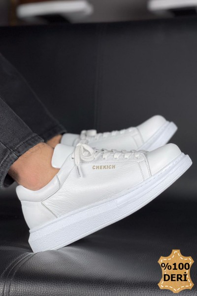 CH257 - DBT Estrella Deri Erkek Ayakkabı BEYAZ