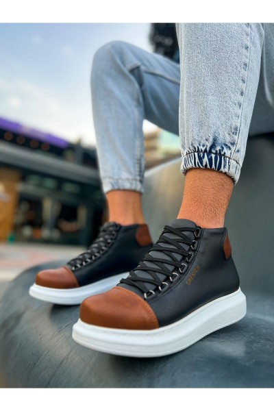 CH258 - GBT Roma Colourful Erkek Bot SIYAH/TABA