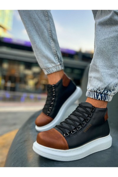 CH258 - GBT Roma Colourful Erkek Bot SIYAH/TABA