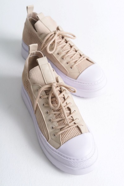 CH2601 - Triko Erkek Ayakkabı BEJ