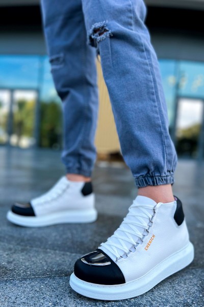 CH267 - GBT Roma Mirror Erkek Bot BEYAZ/SIYAH