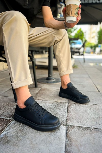 CH979 - Santoni CRT Spor Erkek Ayakkabı SIYAH CH979 - Santoni CRT Spor Erkek Ayakkabı SIYAH