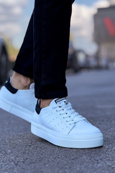 CH983 - CBT Tennis Erkek Ayakkabı BEYAZ/SIYAH